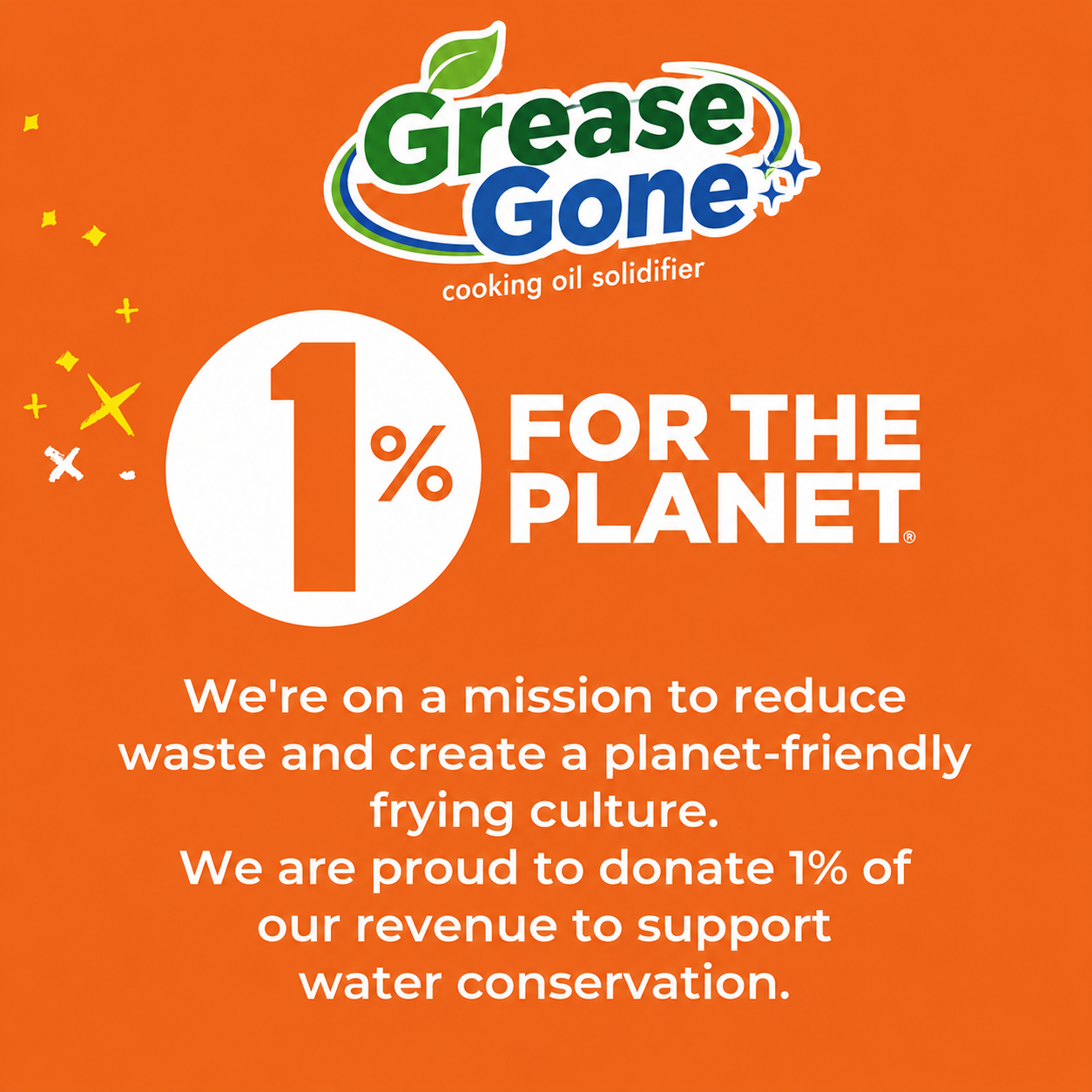 Grease Gone Super Fry Cooking Oil Solidifier, As Seen on Shark Tank, Solidifies 24 Cups of Oil - Plant-Based Powder,