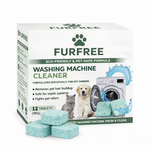 Fur Free Tablets Removes Pet Hair Buildup & Fights Odors (12 Pack)